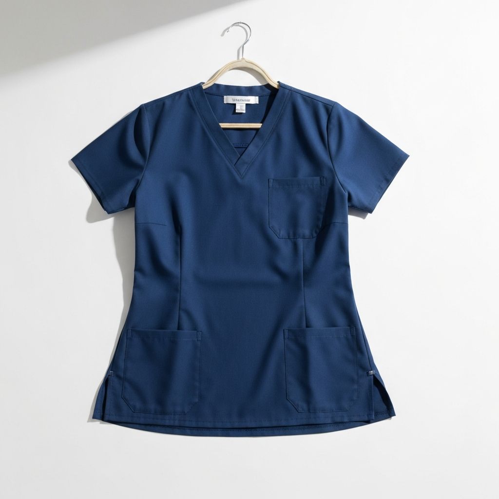 Classic Navy Scrub Top